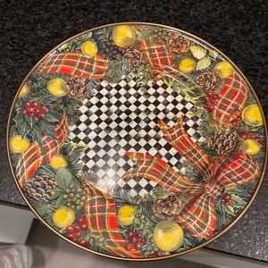 Mackenzie Childs Christmas Dessert plates